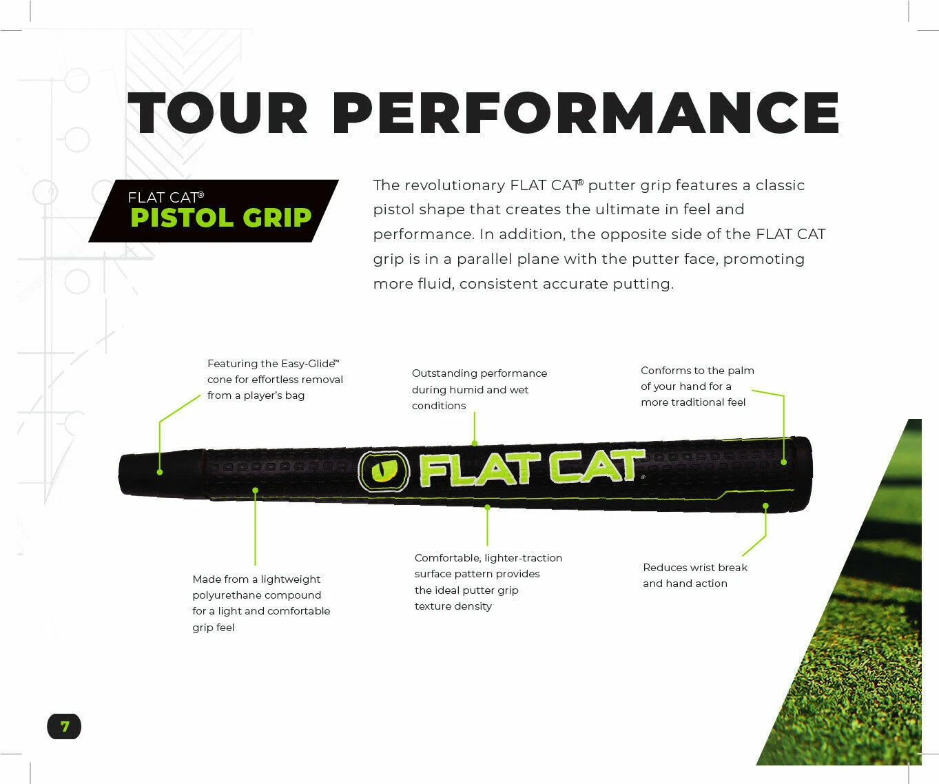 FLAT CAT PUTTER GRIP - PISTOL 3 FLAT CAT PUTTER GRIP - PISTOL - Image 3