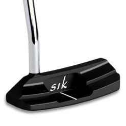 SIK JO PUTTER MATTE BLACK - RH ASSEMBLED (LINE BACK FLANGE) -Golf Promotion Shop JO Putter Matte Black Double Bend