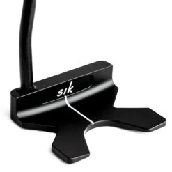 SIK FLO PUTTER MATTE BLACK - RH ASSEMBLED (LINE BACK FLANGE) -Golf Promotion Shop Sik FLO Putter Matte Black Double Bend back line