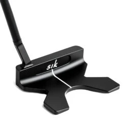 SIK FLO PUTTER MATTE BLACK - RH ASSEMBLED (LINE BACK FLANGE) -Golf Promotion Shop Sik FLO Putter Matte Black Slant Neck back line