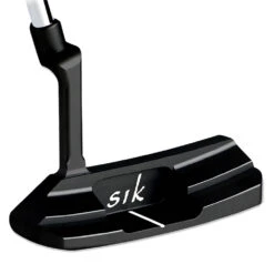 SIK JO PUTTER MATTE BLACK - RH ASSEMBLED (LINE BACK FLANGE) -Golf Promotion Shop Sik JO Putter Matte Black Armlock