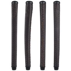 THE GRIP MASTER COWHIDE LACED PUTTER GRIP - COLLECTOR EDITION BLACK RED THATCHED